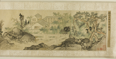 The Xuehong Pavilion in a Scholar's Garden by Qian Du