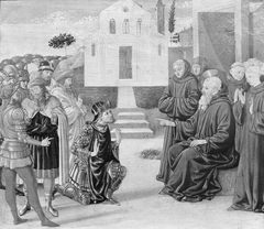 Totila before Saint Benedict by Benozzo Gozzoli