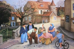 Town Square, Meursault by Margaret Loxton