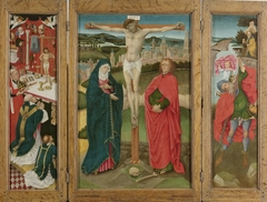 Triptych with the Crucifixion by Unknown Artist