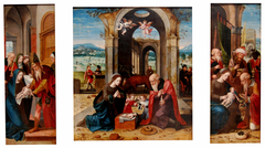 Triptyque de la Nativité by Master of the Female Half-Lengths