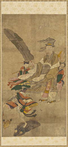 Two Chinese Daoist Immortals, Zhongli Quan (Jongni Gwon)  and Liu Hai (Yu Hae) by Anonymous