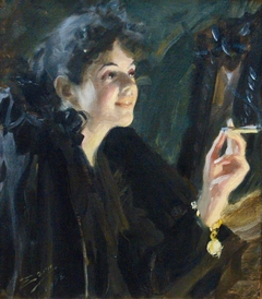 The Girl with a Cigarette by Anders Zorn