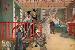 Nameday at the Storage House by Carl Larsson