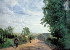 Le Chemin de Sèvres. Vue de Paris by Jean-Baptiste-Camille Corot