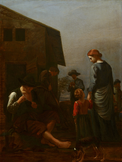 Peasant Family, with a Man Removing Fleas from Himself by Michael Sweerts