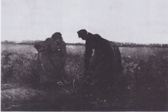 Two Peasant-women digging over by Vincent van Gogh