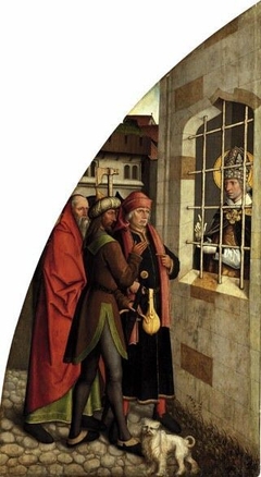 Valentins-Tafeln: Bekehrung des Henkers by Bartholomäus Zeitblom