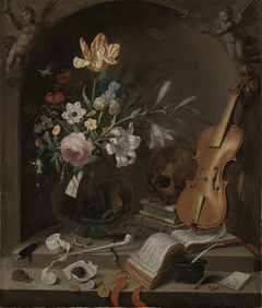 Vanitas-Stillleben by Jacob Marrel