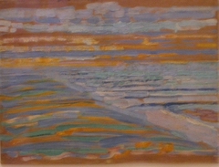 View from the Dunes with Beach and Piers, Domburg by Piet Mondrian