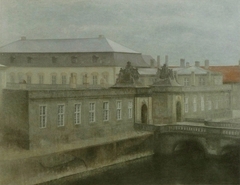 View of Christiansborg Palace. Late Autumn by Vilhelm Hammershøi