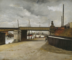 View of the Westerdoksdijk by Willem Bastiaan Tholen