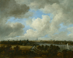 View on the Amstel from Amsteldijk by Jacob van Ruisdael