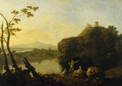 View on the Arno, Italy (A Summer Evening; On the Arno - I) by Richard Wilson