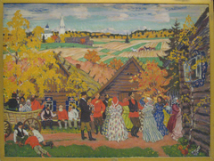 Village Festival by Boris Kustodiev