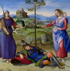 Vision of a Knight by Raphael