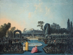 Vue des jardins de Benfica by Jean-Baptiste Pillement