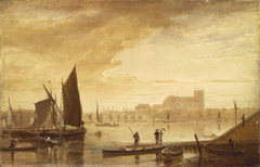 Westminster Bridge and Abbey by William Daniell