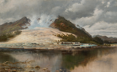 White Terraces, Rotomahana by Charles Blomfield