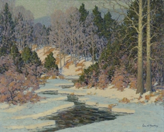 Winter in the Catskill Mountains by John W Bentley