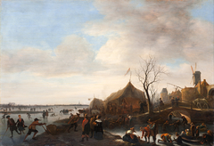 Winter scene by Jan Steen