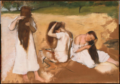 Women Combing Their Hair by Edgar Degas