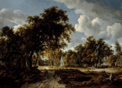 Wooded Landscape by Meindert Hobbema