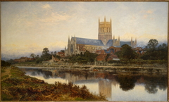 Worcester Cathedral by Benjamin Williams Leader