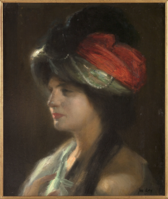 Yamila au turban by Joseph Marius Jean Avy