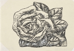 Zonder titel (roos) by Leo Gestel