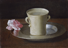 A Cup of Water and a Rose by Francisco de Zurbarán