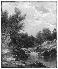 A Mountain Brook by John William Casilear