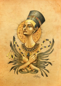 Ancient memories. Nefertiti. by Lorena Assisi