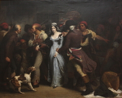 Arrestation de Charlotte Corday en 1793 by Hendrik Scheffer