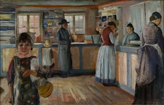 At the General Store in Vrengen by Edvard Munch