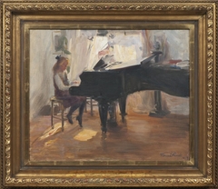 At the Grand Piano by Hanna Hirsch-Pauli