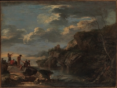 Bandits on a Rocky Coast by Salvator Rosa