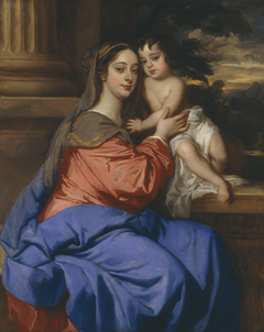 Barbara Palmer (née Villiers), Duchess of Cleveland with her son, Charles Fitzroy, as Madonna and Child by Peter Lely