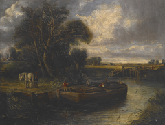 Barge on the Canal by John Constable