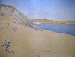 Beach at Saint-Briac By Paul Signac by Paul Signac