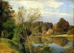 Bei der Aumühle by Adolph Friedrich Vollmer