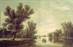 Boerderijen aan het water by Pieter de Neyn