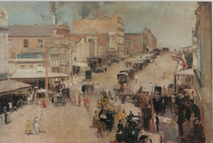 Bourke Street by Tom Roberts