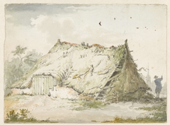 Bouwvallige boerderij by Pieter Bartholomeusz Barbiers