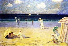 Brise d'été à Dinard by Clarence Gagnon