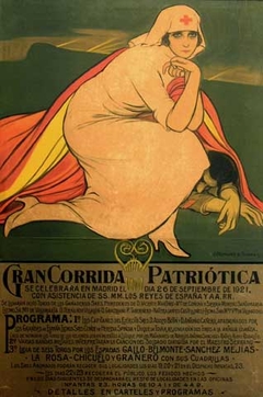 Cartel corrida benéfica de toros by Julio Romero de Torres