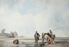 Coastal Scene of Northern France by Richard Parkes Bonington