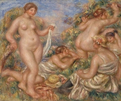 Composition, Five Bathers (Composition, cinq baigneuses) by Auguste Renoir