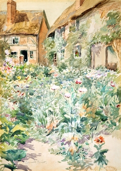 Cottage Garden, Warwick, England by Edmund H Garrett