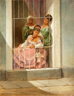 Damas en la Ventana - Ladies by the Window by Víctor Patricio de Landaluze